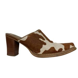 Matisse Commodore Calf Hair Cow Print Heels Size 7.5
